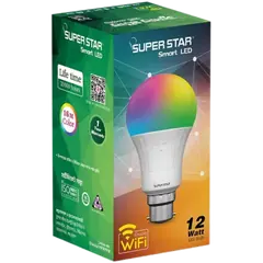 Super Star Smart LED WiFi Bulb 12 watt-Pin (B22) - 1290274722 - Rokomari